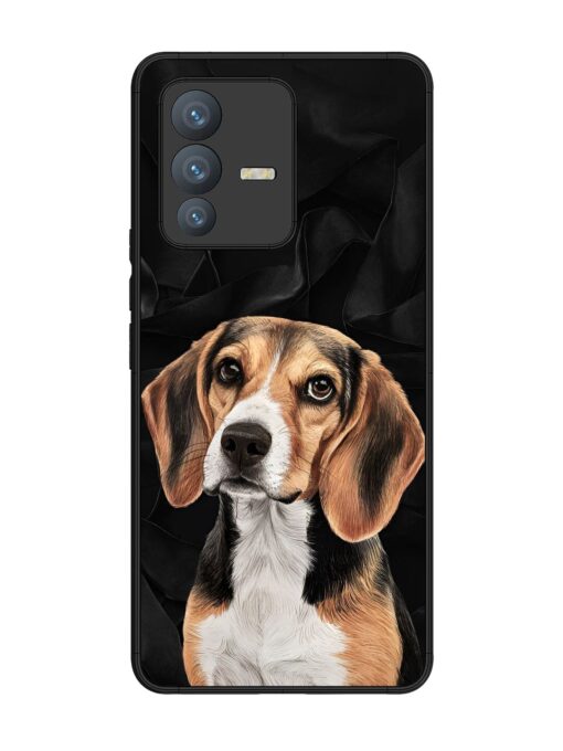 Beagle Portrait Glossy Metal Phone Cover for Vivo V23 Pro (5G) Zapvi