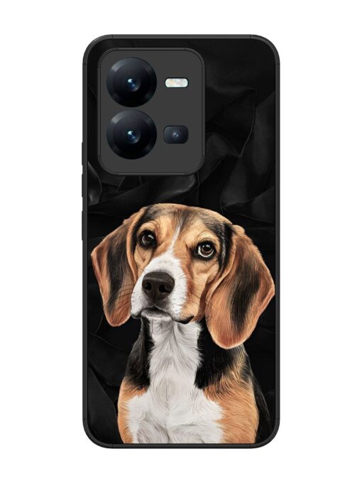 Beagle Portrait Glossy Metal Phone Cover for Vivo V25 (5G) Zapvi