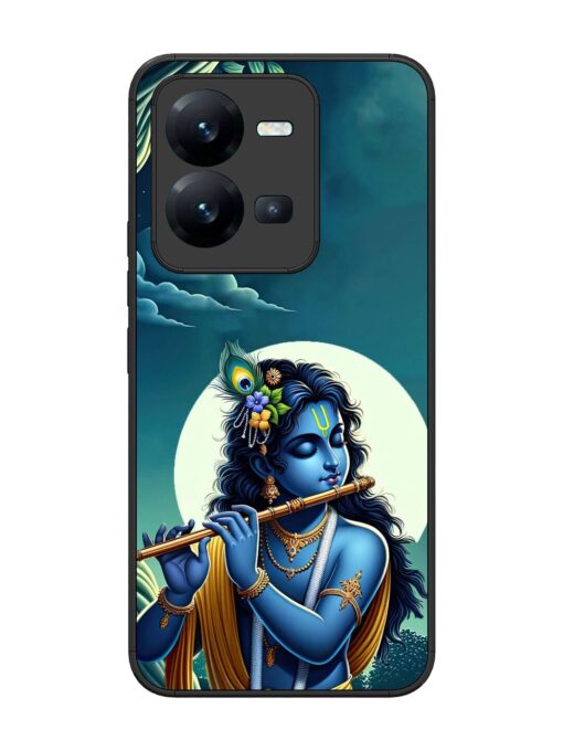 Krishna's Divine Flute Glossy Metal Phone Cover for Vivo V25 (5G) Zapvi