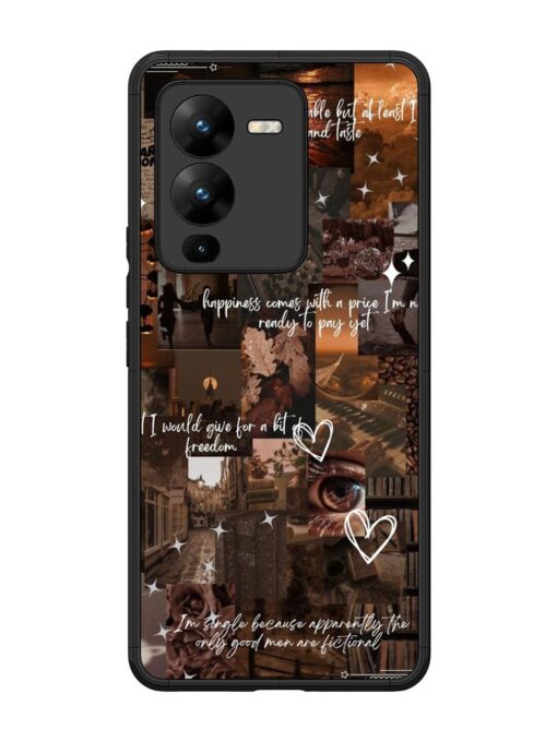 Melancholy Aesthetic Glossy Metal Phone Cover for Vivo V25 Pro (5G) Zapvi