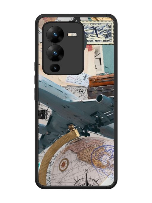 Adventure Awaits Glossy Metal Phone Cover for Vivo V25 Pro (5G) Zapvi