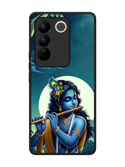 Krishna's Divine Flute Glossy Metal Phone Cover for Vivo V27 (5G) Zapvi