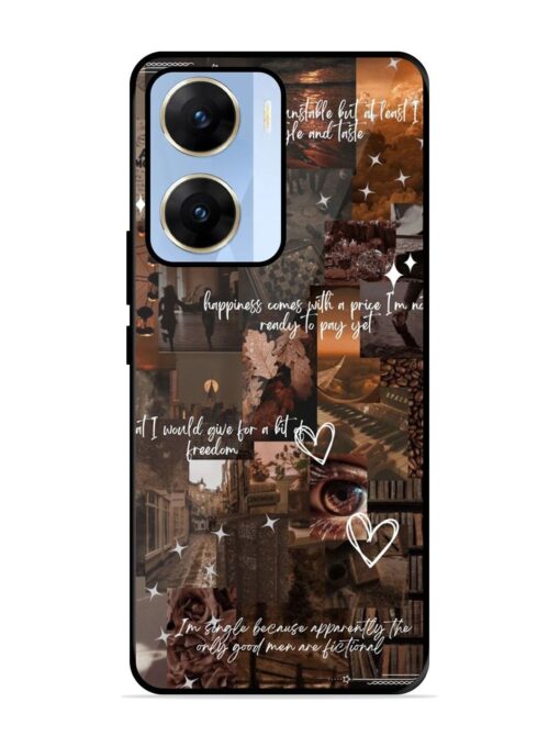 Melancholy Aesthetic Glossy Metal Phone Cover for Vivo V29E (5G) Zapvi