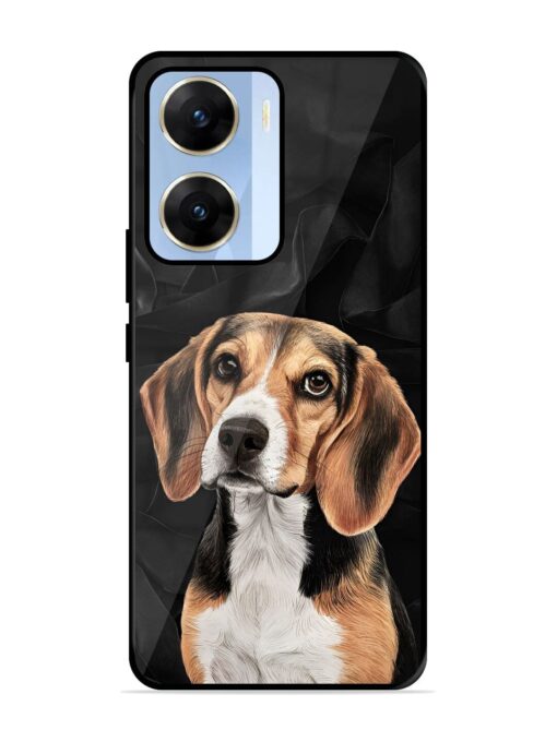 Beagle Portrait Glossy Metal Phone Cover for Vivo V29E (5G) Zapvi