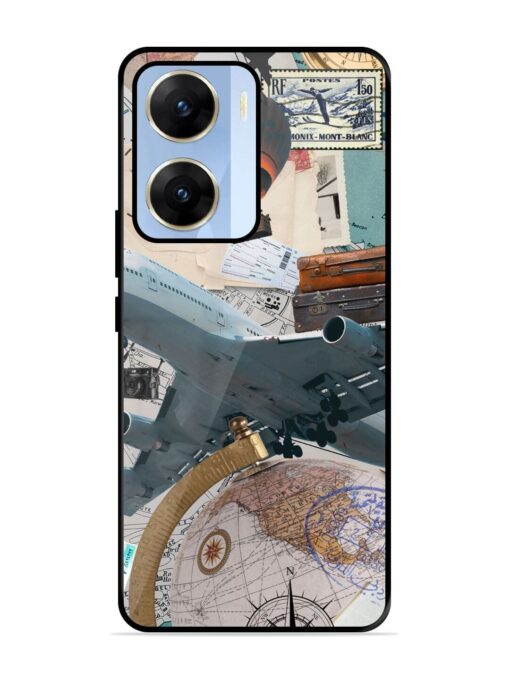 Adventure Awaits Glossy Metal Phone Cover for Vivo V29E (5G) Zapvi