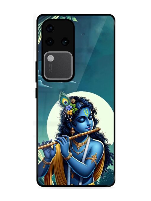 Krishna's Divine Flute Glossy Metal Phone Cover for Vivo V30 Pro (5G) Zapvi