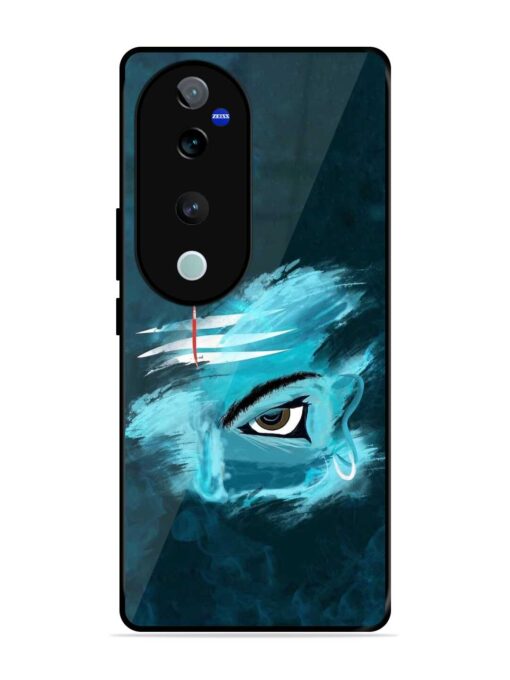 Lord Shiva Glossy Metal Phone Cover for Vivo V40 (5G)