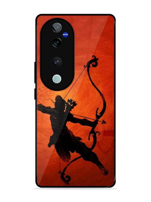 Illustration Lord Rama Glossy Metal Phone Cover for Vivo V40 (5G)