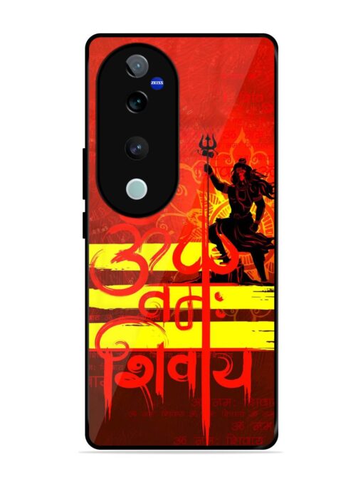 Illustration Lord Shiva Glossy Metal TPU Phone Cover for Vivo V40 (5G)