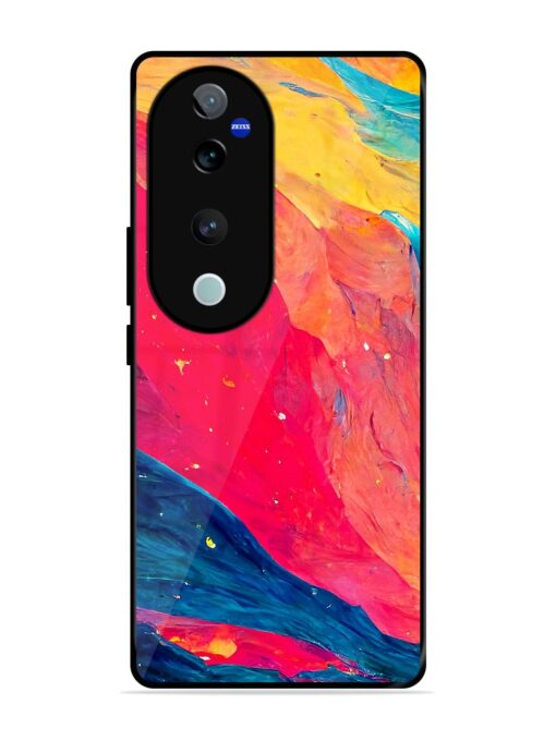 Starry Night Glossy Metal Phone Cover for Vivo V40 (5G)