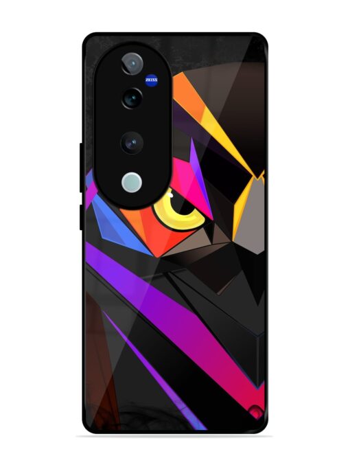 Wpap Owl Glossy Metal Phone Cover for Vivo V40 (5G)