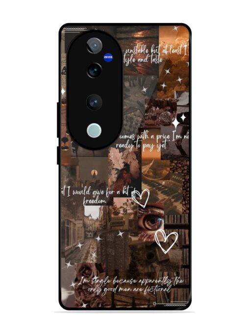 Melancholy Aesthetic Glossy Metal Phone Cover for Vivo V40 Pro (5G)