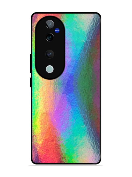 Colorful Holographic Background Glossy Metal TPU Phone Cover for Vivo V40 Pro (5G)