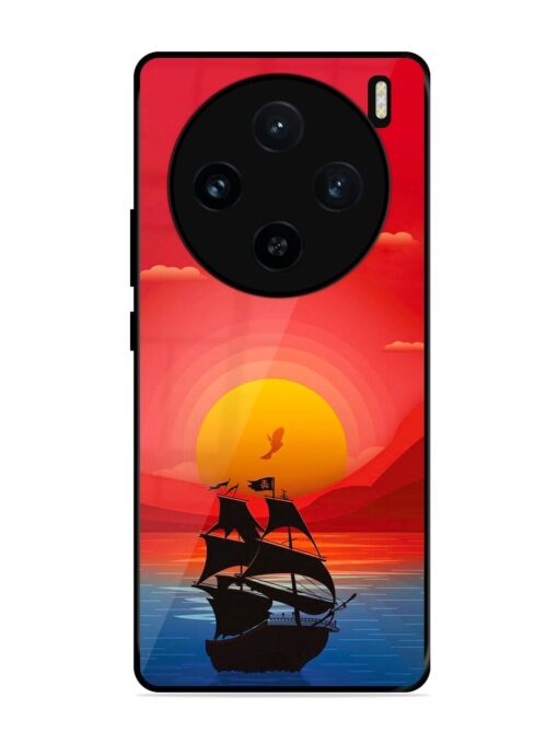 Sunset Sail Glossy Metal Phone Cover for Vivo X100 (5G) Zapvi