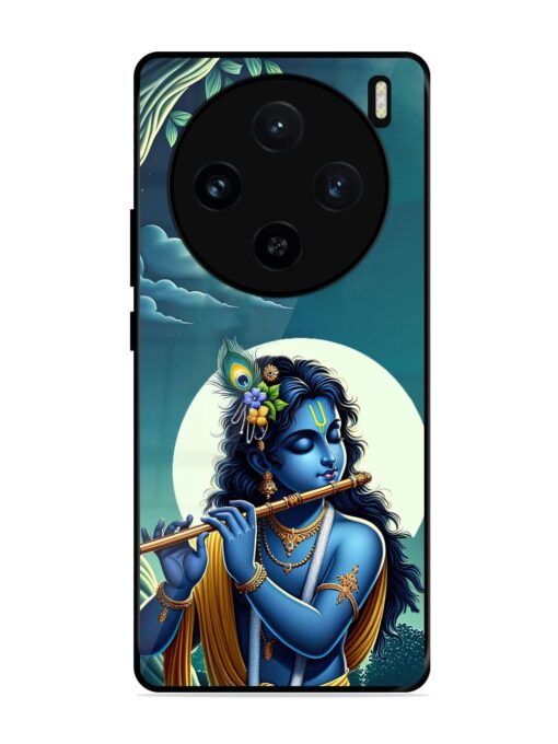 Krishna's Divine Flute Glossy Metal Phone Cover for Vivo X100 (5G) Zapvi