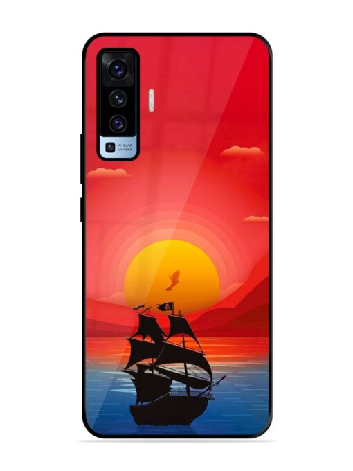 Sunset Sail Glossy Metal Phone Cover for Vivo X50 Zapvi