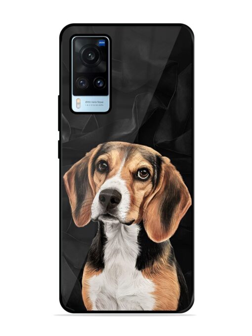 Beagle Portrait Glossy Metal Phone Cover for Vivo X60 Zapvi