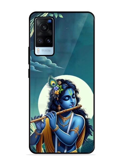 Krishna's Divine Flute Glossy Metal Phone Cover for Vivo X60