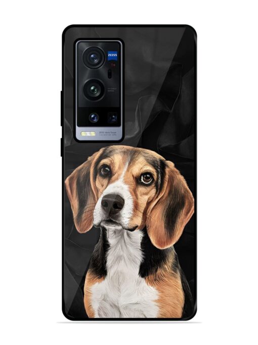 Beagle Portrait Glossy Metal Phone Cover for Vivo X60 Pro Plus