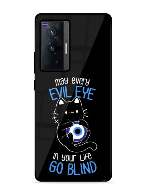 May every evil eye in your life go blind Glossy Metal Phone Cover for Vivo X70 Pro (5G) Zapvi