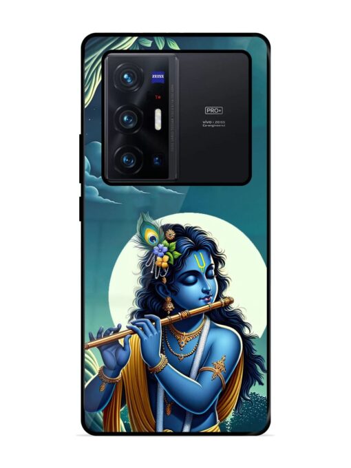 Krishna's Divine Flute Glossy Metal Phone Cover for Vivo X70 Pro Plus Zapvi