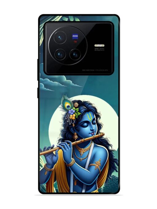 Krishna's Divine Flute Glossy Metal Phone Cover for Vivo X80