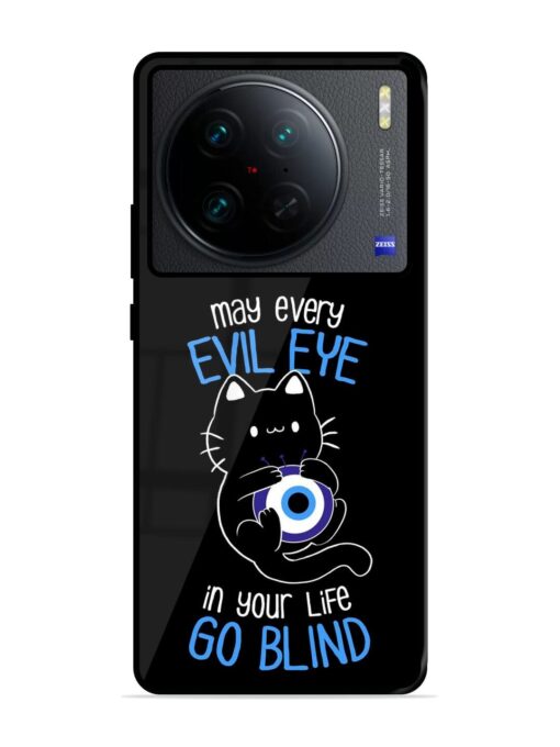 May every evil eye in your life go blind Glossy Metal Phone Cover for Vivo X90 Pro