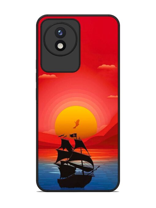 Sunset Sail Glossy Metal Phone Cover for Vivo Y02