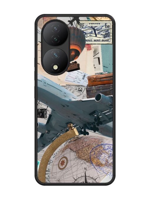 Adventure Awaits Glossy Metal Phone Cover for Vivo Y100 (5G) Zapvi