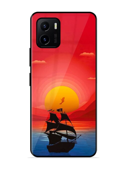 Sunset Sail Glossy Metal Phone Cover for Vivo Y15S Zapvi