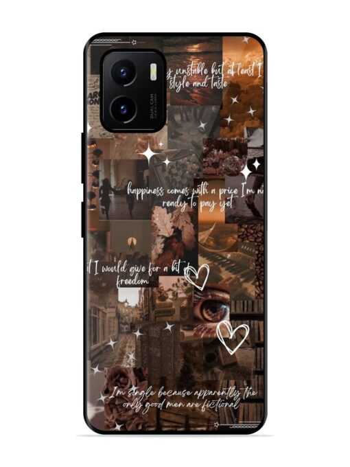 Melancholy Aesthetic Glossy Metal Phone Cover for Vivo Y15S Zapvi