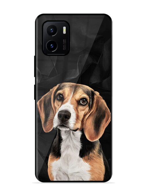 Beagle Portrait Glossy Metal Phone Cover for Vivo Y15S Zapvi