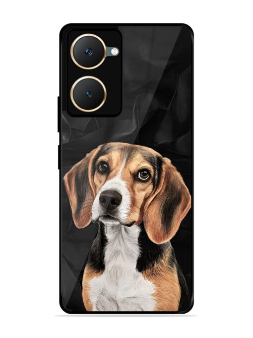 Beagle Portrait Glossy Metal Phone Cover for Vivo Y18