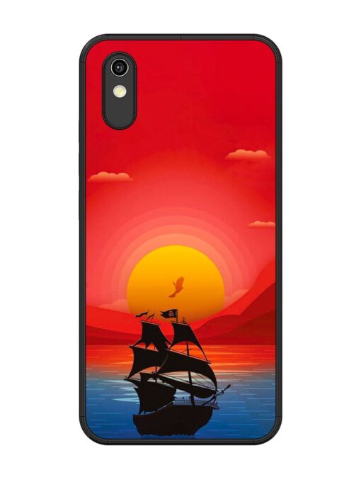 Sunset Sail Glossy Metal Phone Cover for Vivo Y1S Zapvi