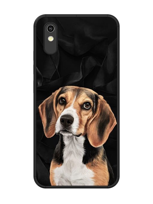 Beagle Portrait Glossy Metal Phone Cover for Vivo Y1S