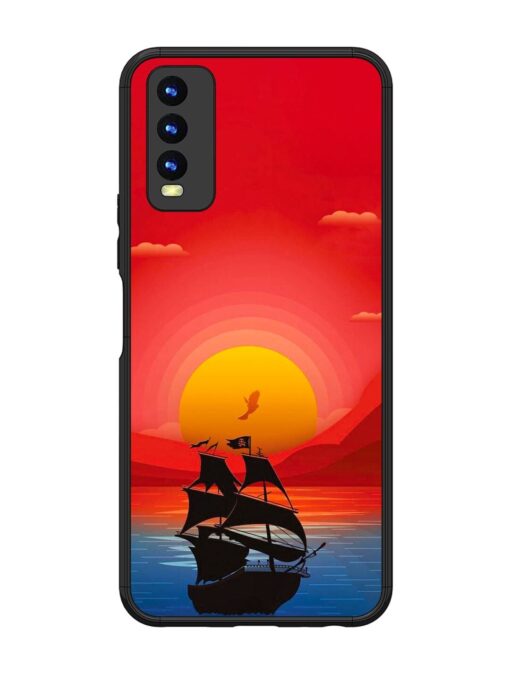 Sunset Sail Glossy Metal Phone Cover for Vivo Y20 Zapvi