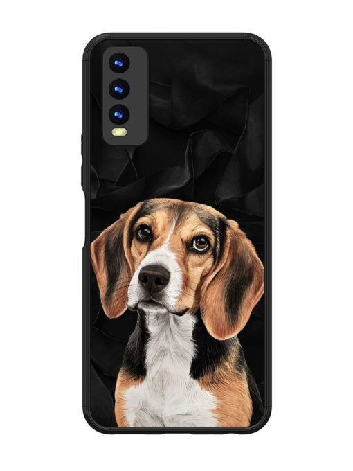 Beagle Portrait Glossy Metal Phone Cover for Vivo Y20 Zapvi