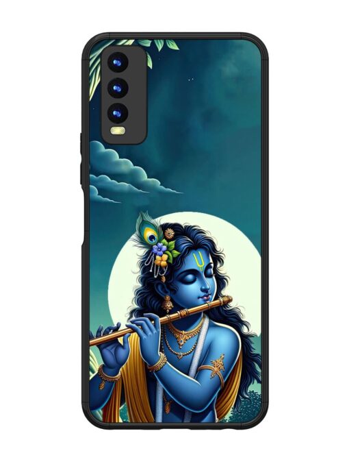 Krishna's Divine Flute Glossy Metal Phone Cover for Vivo Y20 Zapvi