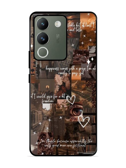 Melancholy Aesthetic Glossy Metal Phone Cover for Vivo Y200 (5G) Zapvi