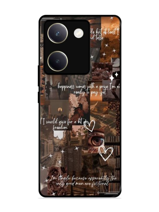 Melancholy Aesthetic Glossy Metal Phone Cover for Vivo Y200 Pro (5G) Zapvi