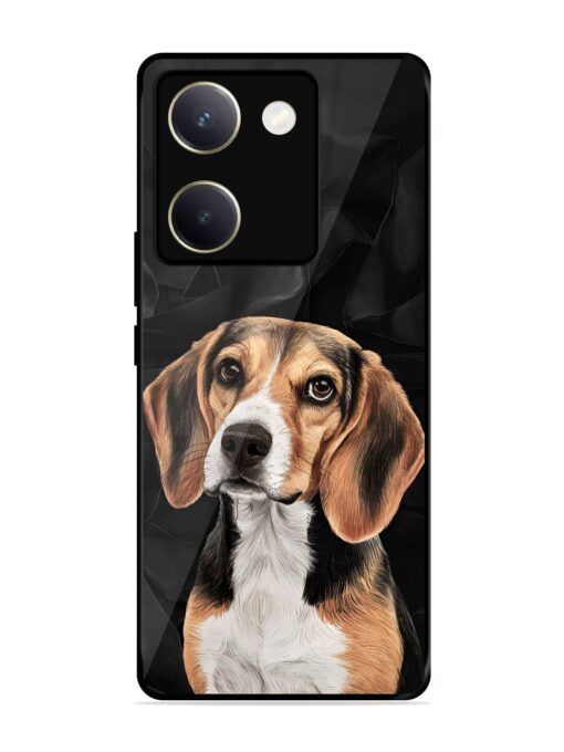 Beagle Portrait Glossy Metal Phone Cover for Vivo Y200 Pro (5G)