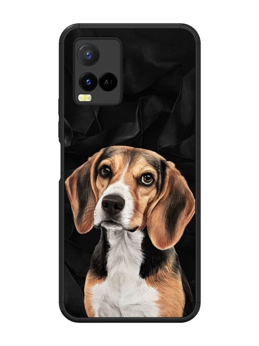 Beagle Portrait Glossy Metal Phone Cover for Vivo Y21 Zapvi