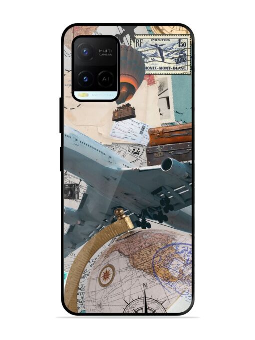 Adventure Awaits Glossy Metal Phone Cover for Vivo Y21A Zapvi