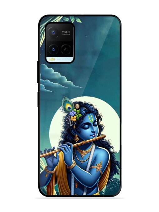 Krishna's Divine Flute Glossy Metal Phone Cover for Vivo Y21A Zapvi