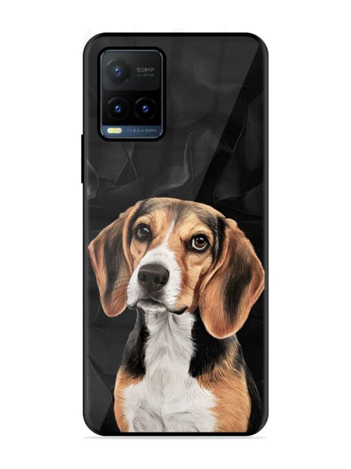 Beagle Portrait Glossy Metal Phone Cover for Vivo Y21T