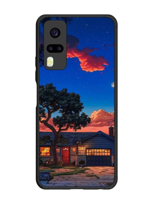 Serene Suburban Twilight Glossy Metal Phone Cover for Vivo Y31 Zapvi