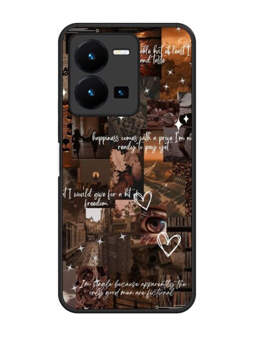 Melancholy Aesthetic Glossy Metal Phone Cover for Vivo Y35 Zapvi