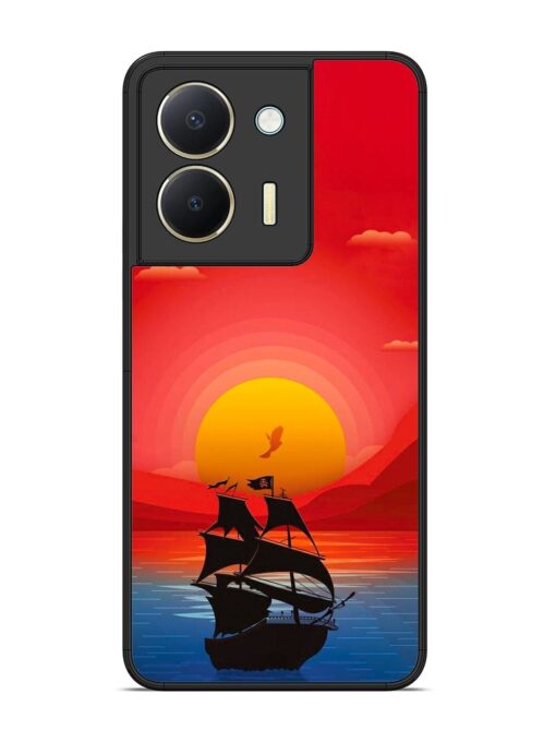 Sunset Sail Glossy Metal Phone Cover for Vivo Y36