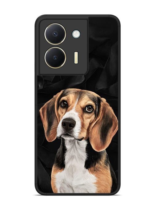 Beagle Portrait Glossy Metal Phone Cover for Vivo Y36