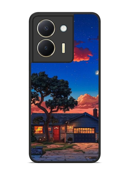 Serene Suburban Twilight Glossy Metal Phone Cover for Vivo Y36